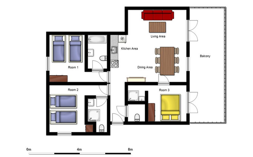 Chalet Gorges Les Deux-Alpes Floor Plan 2